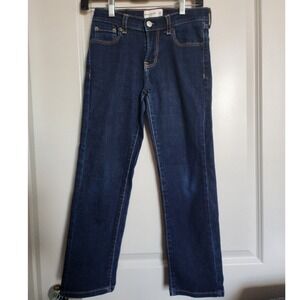 Abercrombie Kids Straight Leg Dark Wash Denim Jeans Regular Fit Size 9/10